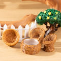 1/12 Dollhouse Simulation Bamboo Basket Chair Dustpan Dollhouse Miniature Furniture Decoration Dolls House Accessories Conbo. 