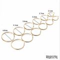 6 Pairs/set Color Hoop Earrings Creative Big Circle Earring Set for Women Girls Simple Punk Fashion Jewelry.
