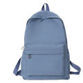 Casual large-capacity backpack ins style fashion girls Korean version solid color simple college student schoolbag travel backpack. 