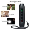 Ultrasonic Dog Repeller 3 Modes Portable Chargeable Dog Drive Device with Intelligent High Brightness Flashlight Dog Training Device with LED Indicator. 