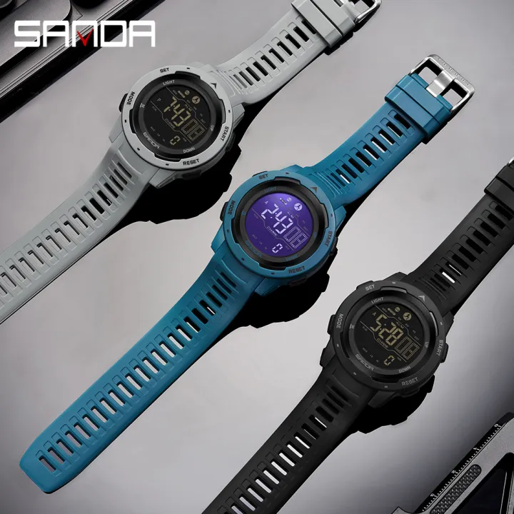 Sanda%20men%20watches%20sports%20pedometer%20calories%2050m%20waterproof%20LED%20digital%20watch%20wristwatch%20Relogio%20Masculino%202145%20-%20Image%204
