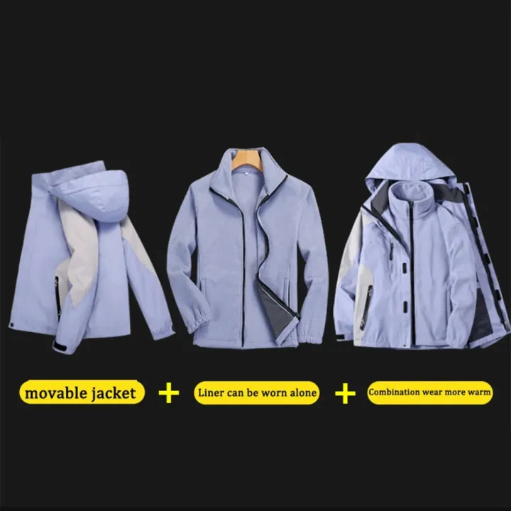 Hiking%20Jacket%20Waterproof%20Women%20Men%203%20In%201%20Two-piece%20Detachable%20Windproof%20Waterproof%20Mountaineering%20Ski%20Jackets%20Men%202023%20New%20-%20Image%202