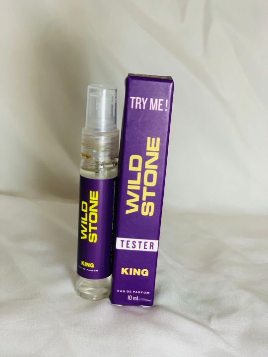 Wild Stone King Perfume for Men, 10ml| Luxury Eau De Parfum | Long-Lasting Fragrance | Best Gift for Him l Premium Perfume for Men l Infused with Woody & Oriental Notes