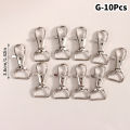 10Pcs/set Metal Swivel Lobster Hook Clasp Keyring Snap Clasp Bag Jewelry Lanyard Trigger Buckle DIY Bag Accessories. 