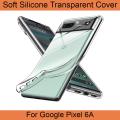 For Google Pixel 6A shockproof Transparent liquid Cristal clear long time useable soft premium protective back cover. 