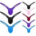 Open Back Mens Underpants Low Rise Briefs G-string Thong Underwear Solid Color Men's Thong Male Underwear трусы мужские. 