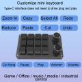 Macro Keyboard 12 Key 2 Knob Mechanical Keyboard Hot Swap Custom Keypad One-Handed Keypad Mini Gaming Auxiliary Keyboard. 
