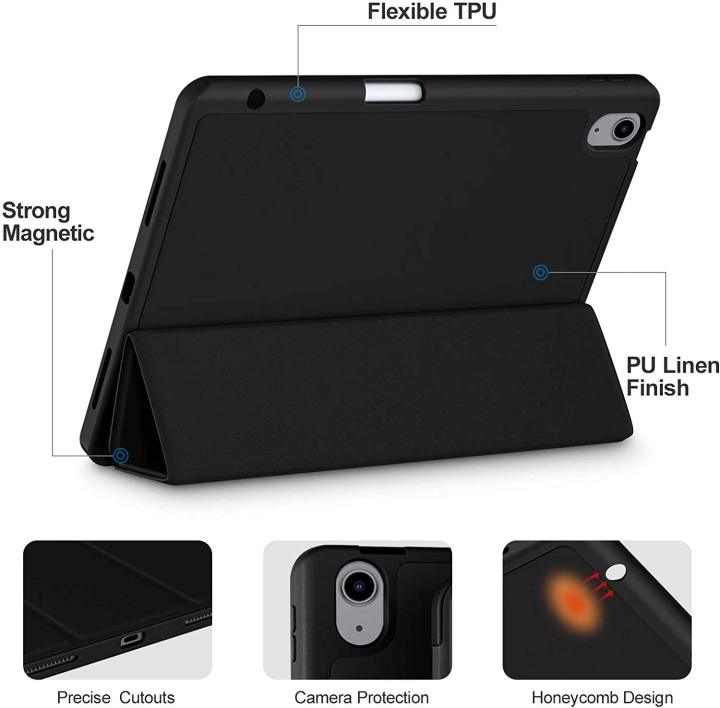 Premium%20Flip%20Case%20for%20Apple%20iPad%20Air%2011-inch%20M3/M2%20(2025/2024),%20iPad%20Air%205th/4th%20Generation%20(2022/2020)%2010.9-inch%20with%20Pencil%20Holder,%20Trifold%20Stand%20with%20Soft%20TPU%20Back%20Cover,%20Auto%20Sleep/Wake,Black,Navy%20Blue%20-%20Image%209