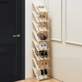 Vertical Shoe Organizer (TH : 198) 5 Layer Vertical Shoe Rack Space Saving Cabinet With Strong Load Bearing Aluminum Stand.