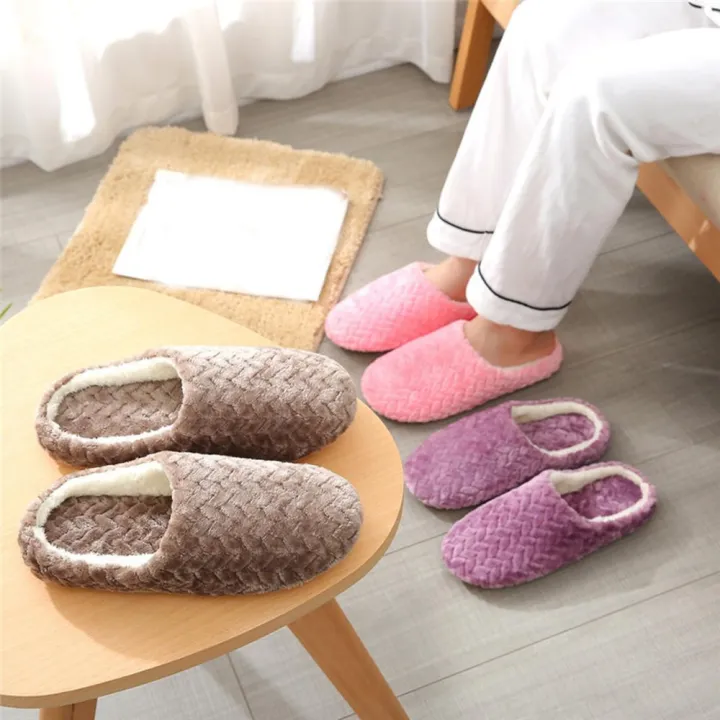 Plush%20Women%20indoor%20slippers%20Cozy%20Slient%20Warm%20Plush%20warmer%20home%20female%20slipper%20Soft%20Flat%20Autumn%20winter%20house%20flat%20floor%20shoes%20for%20Home%20Bedroom%20Indoor%20Winter%20Women%20-%20Image%205