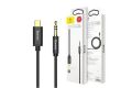 Baseus USB Type C Male Aux Audio Cable to 3.5mm Jack Male Speaker Cable For Speaker Headphone Car Audio Cable. 