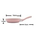 SYNMORE Non-Stick Frying Pan 16CM Marble Coating and Silicone handle. 