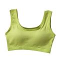 Pure Cotton One-Piece Chest Wrap Girl's Underwear Student Wireless Push up Tube Top Spaghetti Straps Exercise Vest New Bra. 