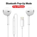Original Headphones For Apple iPhone 14 13 12 11 Pro Max Wired Earphones X XS XR 7 8 6 Lightning Bluetooth Earplugs Accessories. 