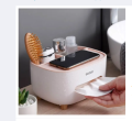 Style Tissue Box Holder Plastic Household Napkin Storage Box Practical Desk Organizer Office.