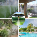 Migeet 40FT Misting Cooling System Outdoor Misting Line Cooling Watering Sprayer Kit DIY Saving Water Misting Equipment Set for Garden Greenhouse Flower Patio Lawn. 