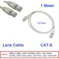 1 Meter CAT-6 Ethernet Cable, Lan Cable, Internet Network Cable Suited for 10Mbps/100Mbps/1000Mbps/10Gbps Network (3 Feet).. 