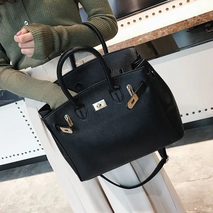 Big%20Bag2023New%20Women's%20Bag%20Large%20Capacity%20Handbag%20Shoulder%20Crossbody%20Bridal%20Wedding%20Bag%20Litchi%20Pattern%20Birkin%20Bag%20-%20Image%208