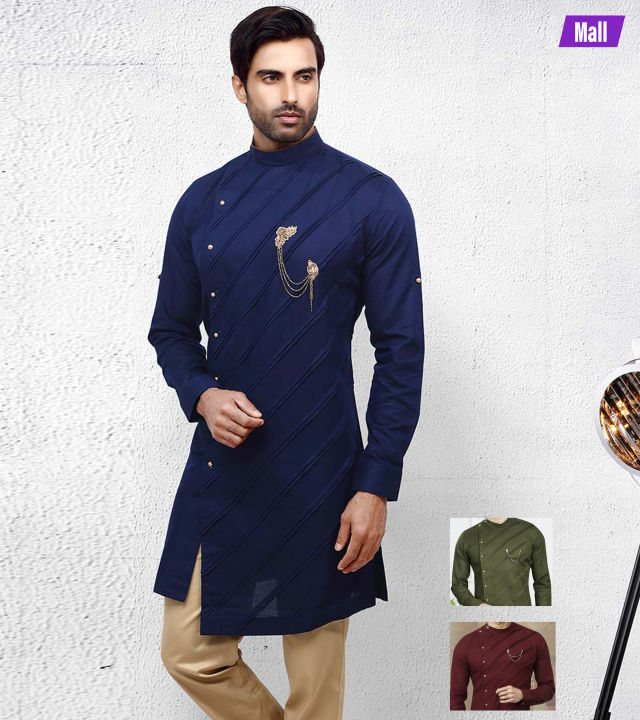Raj Fashion premium stretching Design Pure Cotton Indian Kurta | KRT-30
