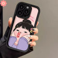 Cartoon Cute Funny Boy Girl Couples Creative Phone Case Compatible for IPhone XS MAX 15 11 12 7 8 Plus 14 13 15 Pro Max 6S 6 7 8 Plus XR X SE 2020 Angel Eyes Soft Cover. 