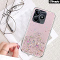 Phone Case Realme Note 50 Cover Shiny Glitter Ring Cases Soft Transparent Holder Stand Casing for Realme Note 50 Cases Housing Stars Moon Girls. 