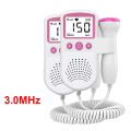 Handheld  Fetal Doppler LCD 3.0MHz Ultrasound Fetal Doppler Baby Heart Beat 0 Radiation Fetal Doppler Fetal Heart rate Monitor. 