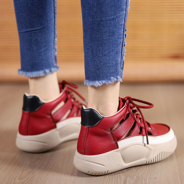 Authentic%20Leather%20Hollow%20out%20High-Top%20Flat%20Casual%20Sneakers%20Thick%20Bottom%20Wear-Resistant%20Soft%20Bottom%20White%20Shoes%20Summer%20Sandal%20Boots%20Breathable%20-%20Image%204