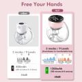 Breast Pump for Feeding Mothers, Breast Feeding Pump, Electric Breast Pump Automatic with 3 Modes & 9 Levels, Rechargeable Wearable Milk Pump for Breastfeeding 180ml, 24 mm Flange 1 Pack.