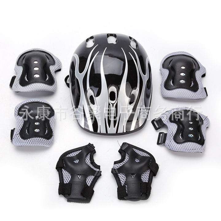 Children's knee pads, roller skating protectors, full sets, skateboards, skates, balance bikes, bicycle helmets, new flame models