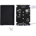 M.2 NGFF to 2.5 Inch SATA SSD/MSATA to SATA Adapter Card Case (B Key for PC Adapter M2 +M Desktop Socket NGFF ).