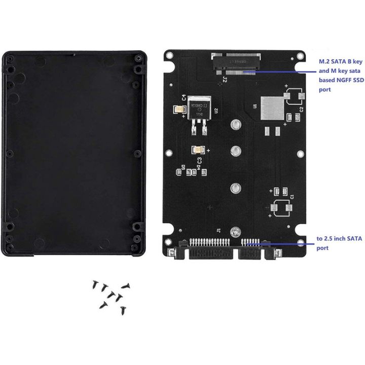 M.2%20NGFF%20to%202.5%20Inch%20SATA%20SSD/MSATA%20to%20SATA%20Adapter%20Card%20Case%20(B%20Key%20for%20PC%20Adapter%20M2%20+M%20Desktop%20Socket%20NGFF%20)%20-%20Image%203