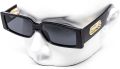 Jaguarl tiger Emblem Narrow Rectangle Plastic Luxury Fashion Sunglasses. 