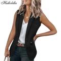 Spring Summer Blazer Women Coat Fashion Vest Woman Outfits Casual Elegant White Suits Ladies Clothes Outerwear Casaco Feminino.
