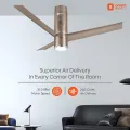 Orient Aeroslim BLDC Motor 48" Smart Inverter Ceiling Fan with IOT, Remote & Under Light (Brown). 
