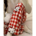 Sanrio Hello Kitty Plush Pajama Pants Anime Kt Cat Coral Fleece Soft Trousers Women Casual Home Trousers Kawaii Birthday Gift.