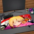Anime Mousepad Locking Edge XXL Chainsaw Man Mouse Pad Gaming Accessories Rubber Speed Control MouseMat Manga Player Desk Mats. 