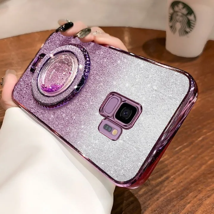 New%20Phone%20case%20Samsung%20Galaxy%20S9%20S9%20Plus%20Back%20cover%20Liquid%20Glitter%20Quicksand%20Hourglass%20Stand%20Holder%20Luxury%20Shiny%20Gradient%20Plating%20Girls%20Slim%20Phone%20cases%20Transparent%20softcase%20Silicone%20Pouch%20Women%20-%20Image%203