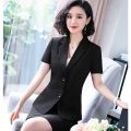 2022Summer New Business Suit Female Fashionable Suit Student Interview Hotel Work Clothes. 