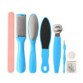 Pedicure Kit Callus Remover Stainless Steel Pedicure Rasp Tools Feet Exfoliating Scrubber 8 Pcs/Set.