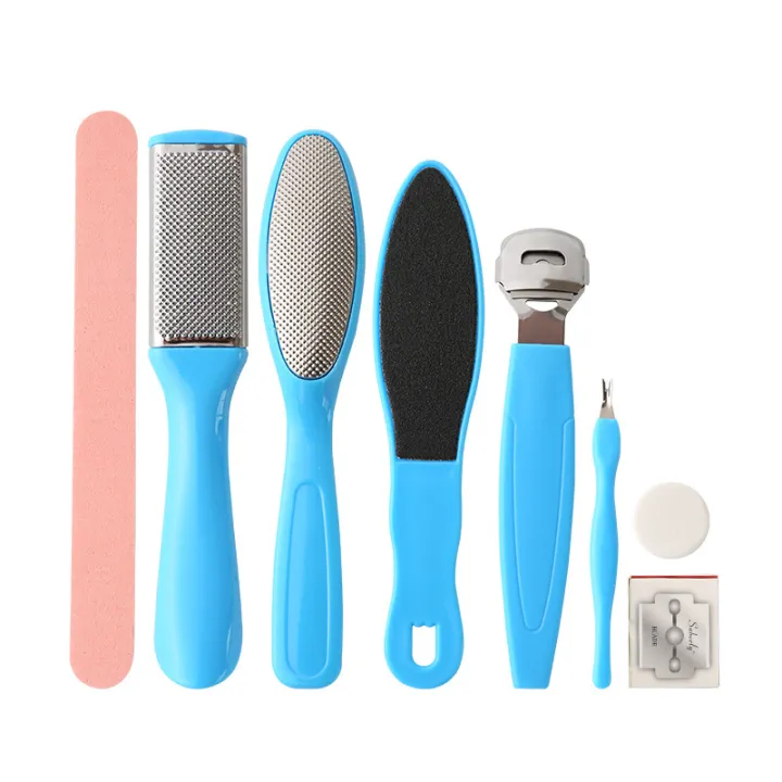 Pedicure%20Kit%20Callus%20Remover%20Stainless%20Steel%20Pedicure%20Rasp%20Tools%20Feet%20Exfoliating%20Scrubber%208%20Pcs/Set%20-%20Image%202