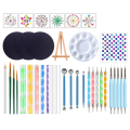 38Pcs Mandala Dotting Tools Painting Kit - Dot Paint Stencils Tool Set Art Craft Supplies Set Kit Tray Brush Pen. 
