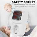 Over Voltage Current Under Voltage Protector Socket AC 220V Adjustable 16A Surge Protector EU Plug Socket Safe Protect.