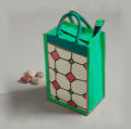 Jute Fabric eco frindly home  made Lunch / tiffin Carrying Bag with soft handle. 