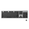 CK340 Scissor Feet Silent Keyboard 104 Keys Rechargeable Office Keyboard Bluetooth Wireless Keyboard.