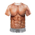 Summer Funny T Shirts Cosplay Fake Muscle 3D Print Cool Men Short Sleeve Oversized T-Shirt Fitness Streetwear Boys Kids Tees Top.