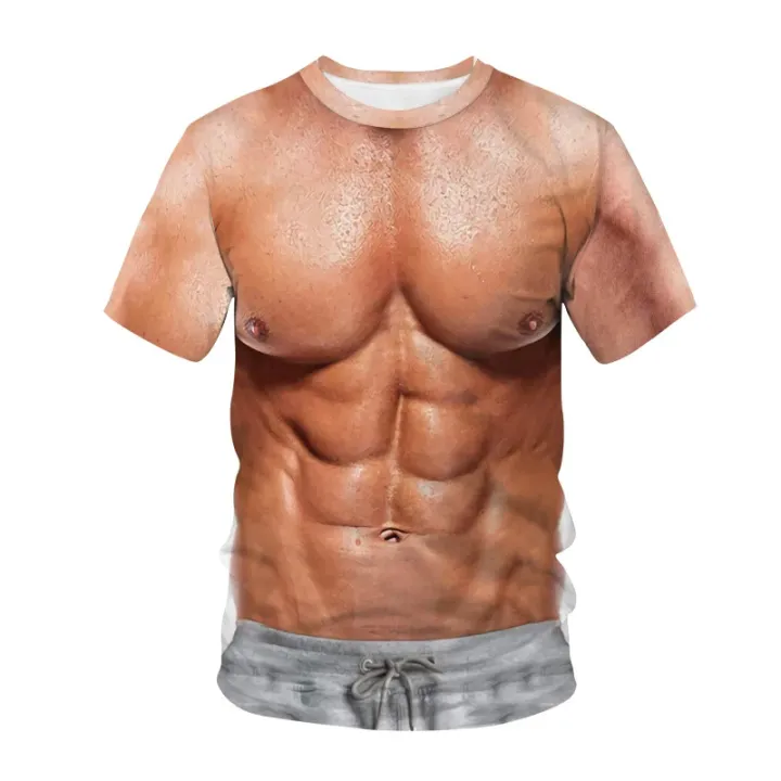 Summer%20Funny%20T%20Shirts%20Cosplay%20Fake%20Muscle%203D%20Print%20Cool%20Men%20Short%20Sleeve%20Oversized%20T-Shirt%20Fitness%20Streetwear%20Boys%20Kids%20Tees%20Top%20-%20Image%206