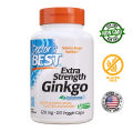 Doctor's Best Extra Strength Ginkgo, Improves Concentration by improving Blood Flow to the Brain, Promotes Mental Function and Memory, 120 Count, USA. 