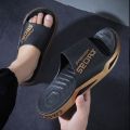 selipar lelaki,Anti Slip Massage Slippers Home Bathroom Men's athletic slide sandals Street fashion slippers. 