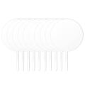 Acrylic Cake Topper Round Cupcake Topper Blank Cake Topper Stick,DIY Acrylic Cake Topper Blank Circle Cake DecoratingKit.