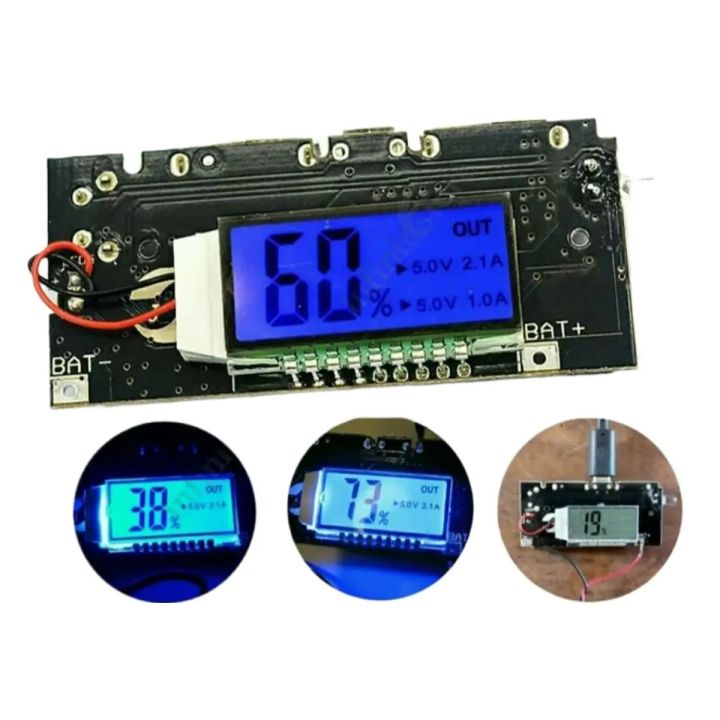 Progressive - Digital LCD Display Power Bank Circuit 5V 2A Android ...